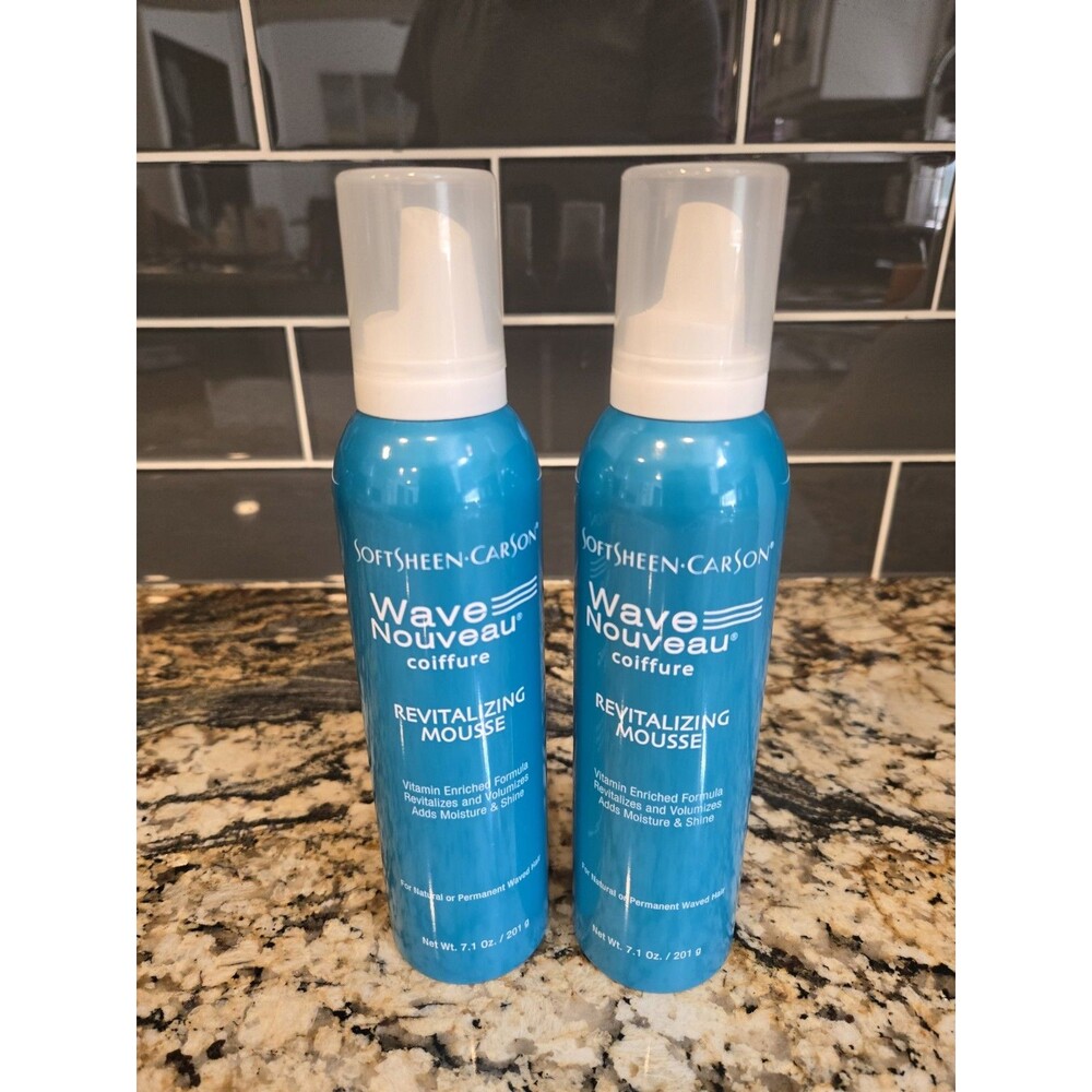 2 X SOFT SHEEN Carson Wave Nouveau REVITALIZING MOUSSE 7.1 OZ